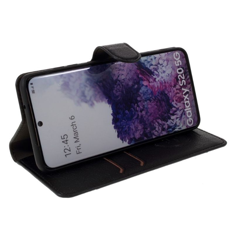 Folio Deksel Til Samsung Galaxy S20 Kaiyue Imitert Skinn
