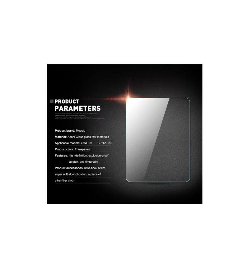 iPad Pro 12.9 2018 Skjermbeskytter I Herdet Glass I Full Størrelse