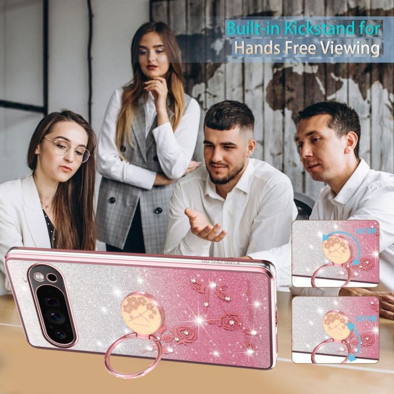 Deksel Google Pixel 10 Pro Xl Kadem Ringholder Med Strass