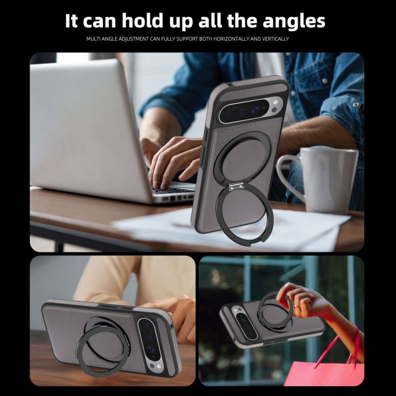 Deksel Til Google Pixel 10 Pro Xl Magsafe-kompatibel Ringholder I Semsket Skinneffekt
