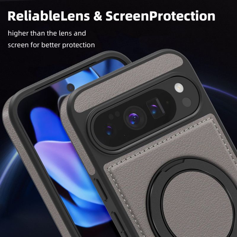 Deksel Til Google Pixel 10 Pro Xl Magsafe-kompatibel Ringholder I Semsket Skinneffekt