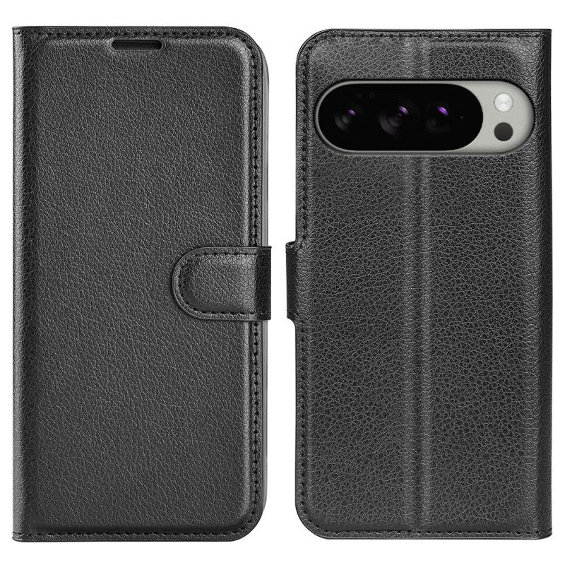 Folio Deksel Google Pixel 10 Pro Xl Litchi-imitasjonsskinn Beskyttelse Deksel