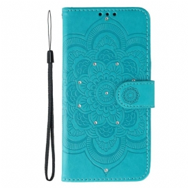Folio Deksel Google Pixel 10 Pro Xl Rhinestone-mandala