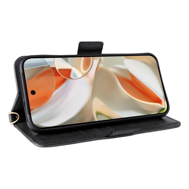 Folio Deksel Google Pixel 10 Pro Xl Vintage Med Skulderstropp Beskyttelse Deksel