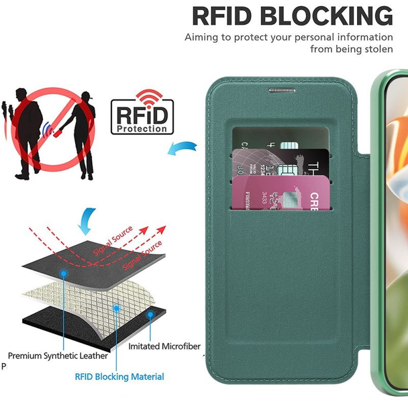 Folio Deksel Lær Google Pixel 10 Pro Xl Magsafe-kompatibel Med Rfid Blokkering