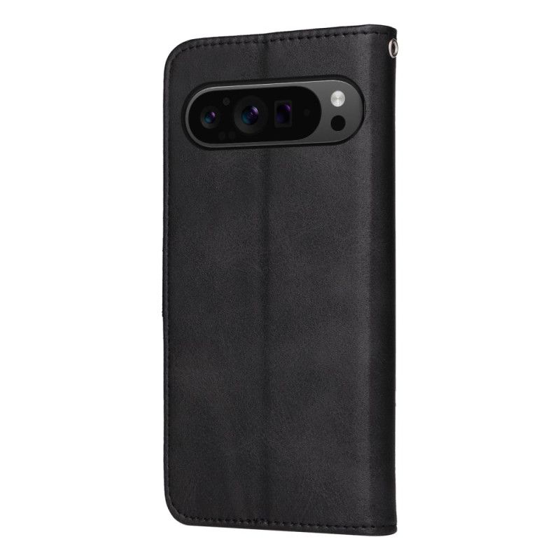 Folio Deksel Til Google Pixel 10 Pro Xl Ensfarget Kunstskinn