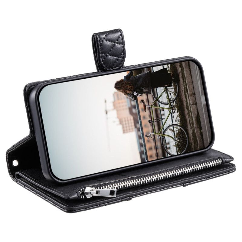 Folio Deksel Til Google Pixel 10 Pro Xl Vattert Stil Med Rem