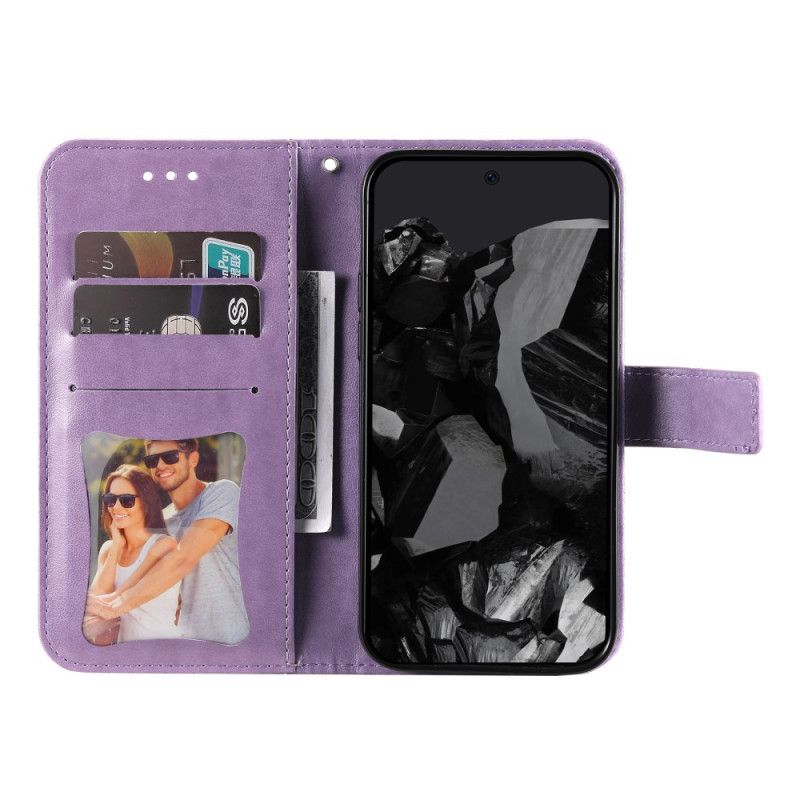 Lærdeksel Folio Deksel Google Pixel 10 Pro Xl Mobildeksel Mandala-trykk Med Stropp