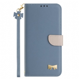 Lærdeksel Folio Deksel Google Pixel 10 Pro Xl Mobildeksel Sløyfe Med Snor