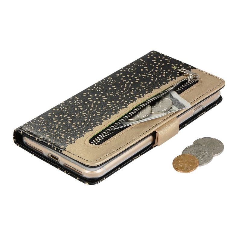 Lærdeksel Til iPhone 8 Plus / 7 Plus Romantisk Blonde Med Stropp