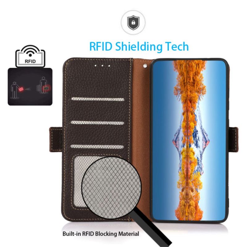 Folio Deksel Xiaomi 14 Ultra Khazneh Rfid-lommebok