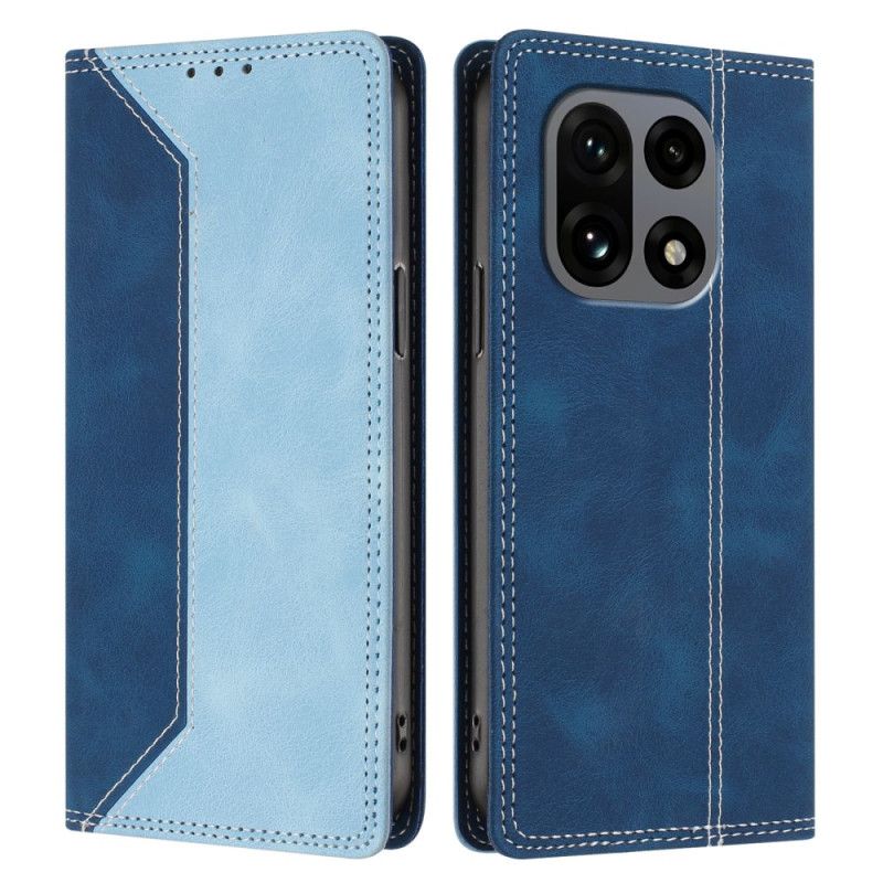 Folio Deksel Lær Oneplus 15 Mobildeksel Tofarget Rfid-beskyttelse