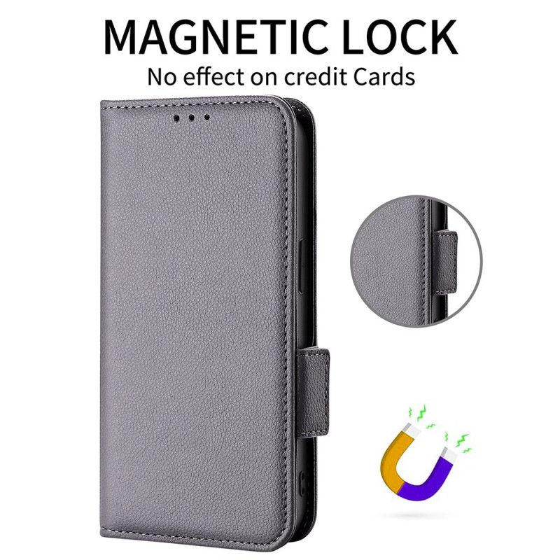 Folio Deksel Oneplus 15 Imitasjon I Skinn Med Stropp Beskyttelse Deksel