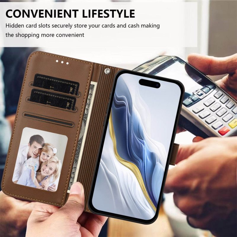 Folio Deksel Oneplus 15 Liten Katt Med Stropp Beskyttelse Deksel