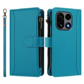 Folio Deksel Oneplus 15 Lommebok Med 9 Kortspor Og Stropp Beskyttelse Deksel