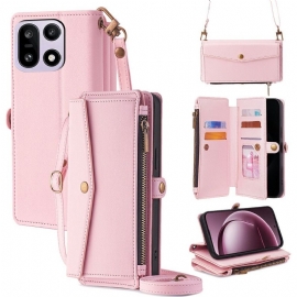 Folio Deksel Oneplus 15 Lommebok Med Skulderstropp Og Snor