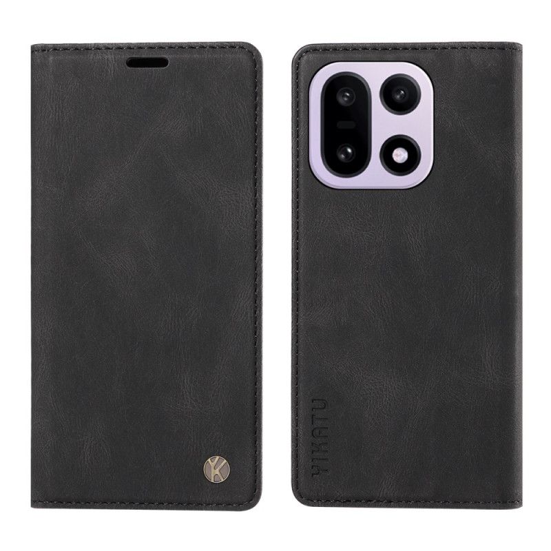 Folio Deksel Oneplus 15 Yikatu Semsket Skinn-effekt