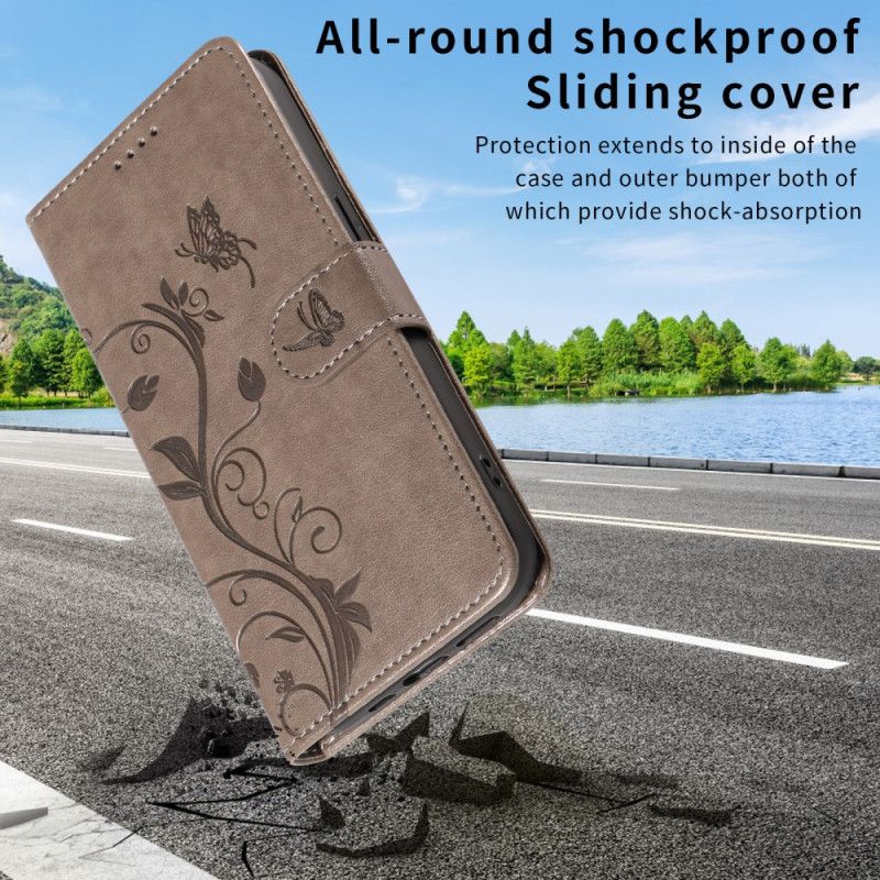 Lærdeksel Folio Deksel Oneplus 15 Mobildeksel Blomstermønster