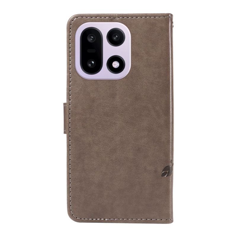 Lærdeksel Folio Deksel Oneplus 15 Mobildeksel Blomstermønster