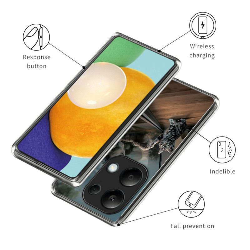 Deksel Xiaomi Redmi Note 13 Pro 4g Mobildeksel Speil Kat