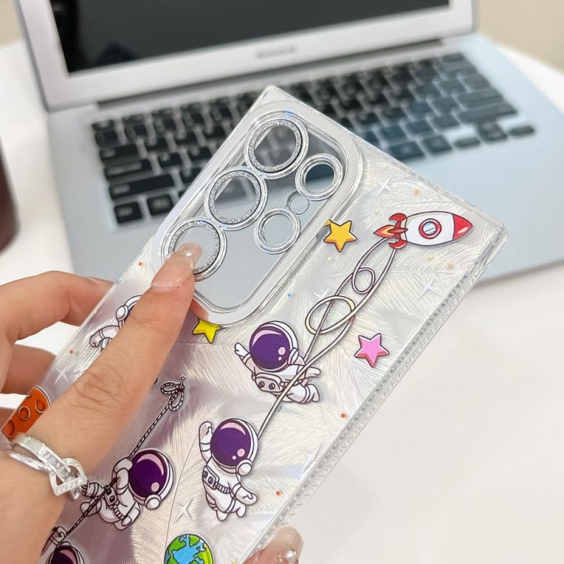 Deksel Samsung Galaxy S25 Ultra 5g Astronaut Med Linsebeskytter