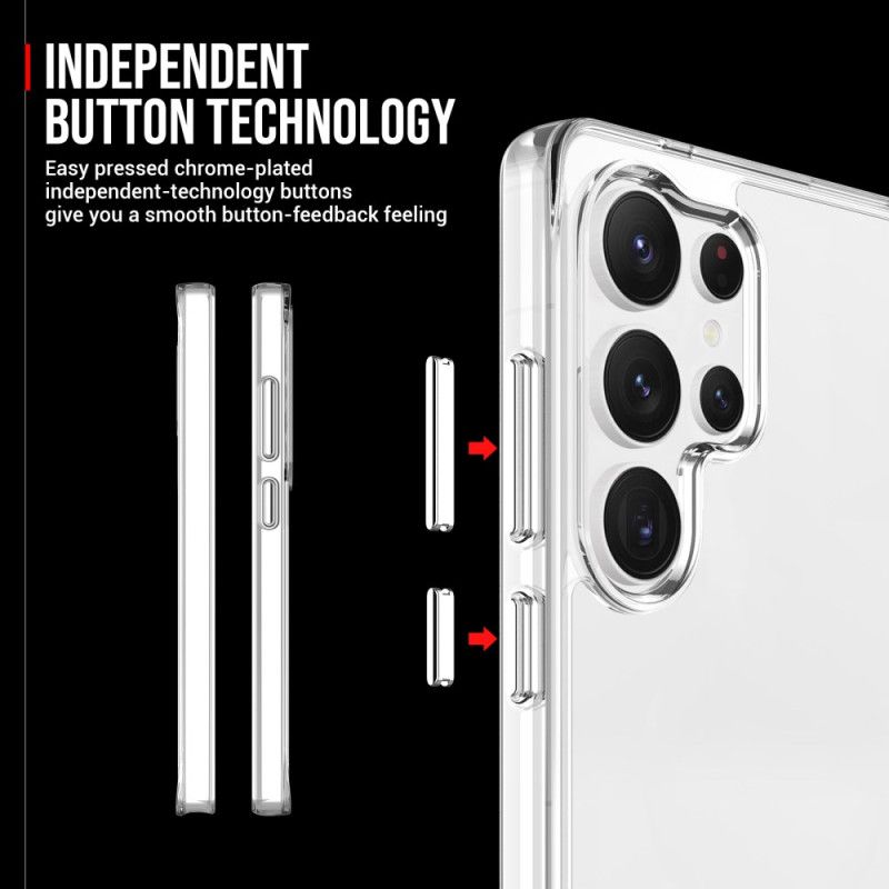 Deksel Samsung Galaxy S25 Ultra 5g Gjennomsiktig Fusion