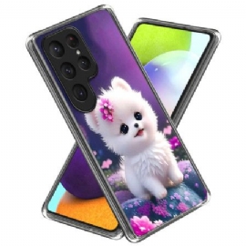 Deksel Samsung Galaxy S25 Ultra 5g Hvit Valp Beskyttelse Deksel