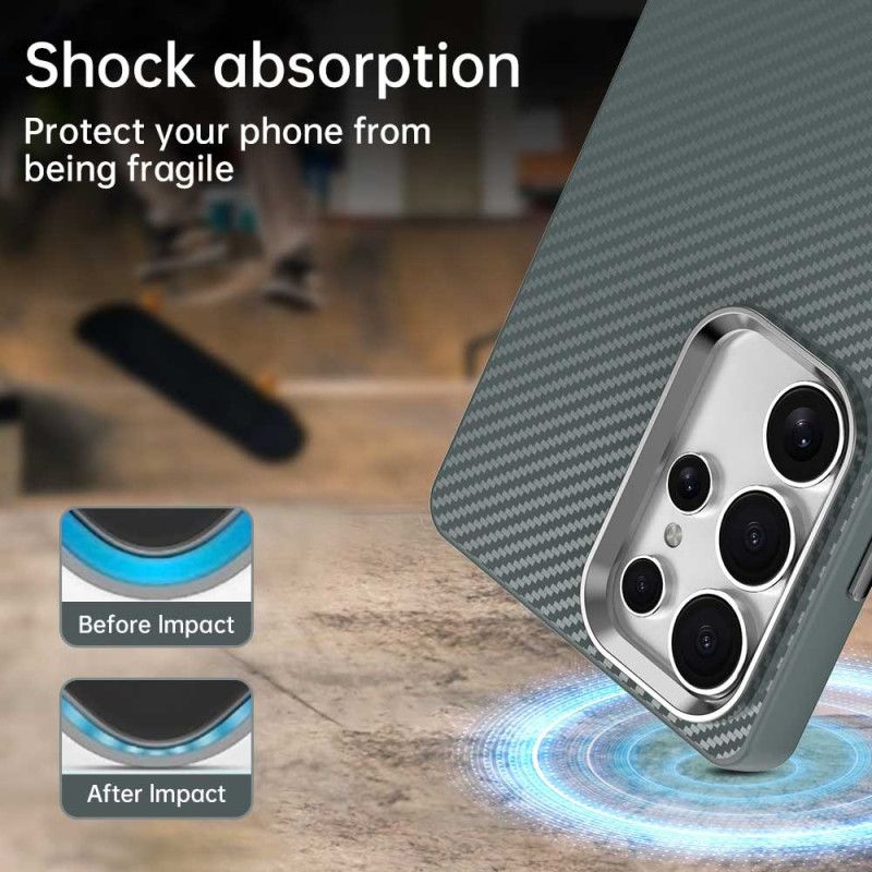 Deksel Samsung Galaxy S25 Ultra 5g Karbonfibertekstur