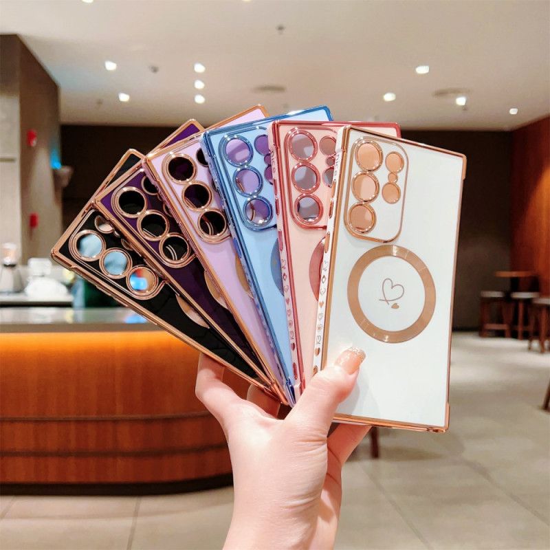 Deksel Samsung Galaxy S25 Ultra 5g Kompatibel Med Tonet Magsafe Beskyttelse Deksel