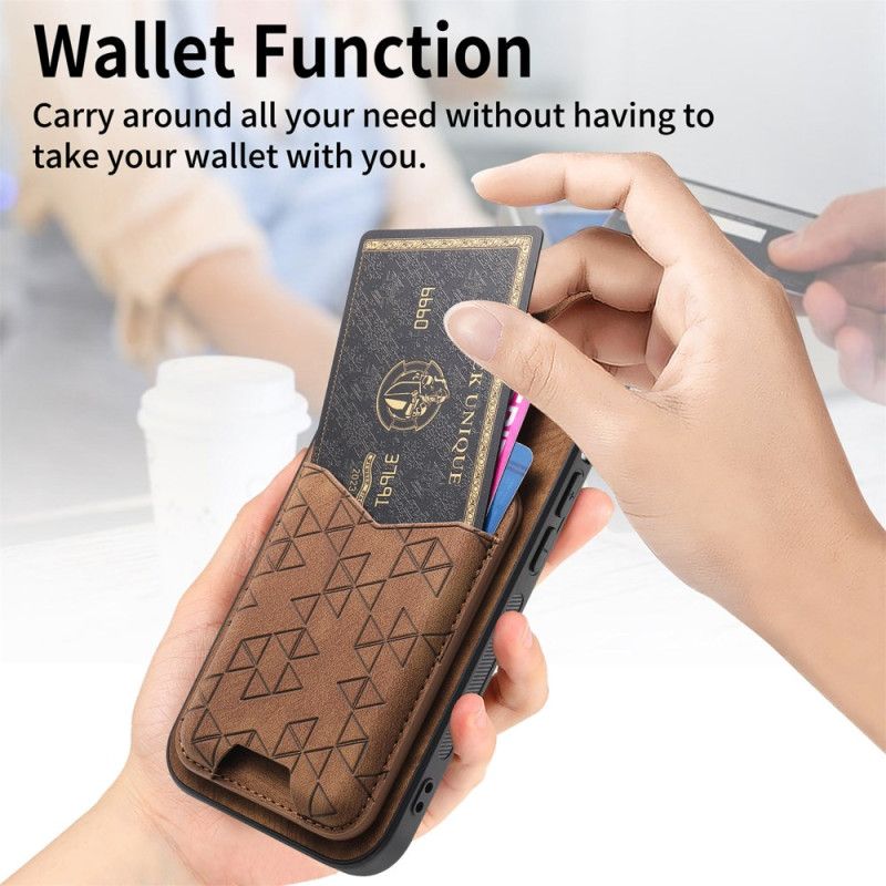 Deksel Samsung Galaxy S25 Ultra 5g Kortholder Og Stativ Med Trykt Mønster
