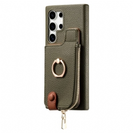 Deksel Samsung Galaxy S25 Ultra 5g Lommebok I Kunstskinn Beskyttelse Deksel