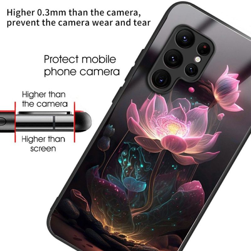 Deksel Samsung Galaxy S25 Ultra 5g Lotus I Herdet Glass