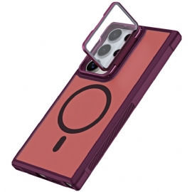 Deksel Samsung Galaxy S25 Ultra 5g Magsafe-kompatibel Matt Design Som Motstår Fingeravtrykk Og Stativ Beskyttelse Deksel