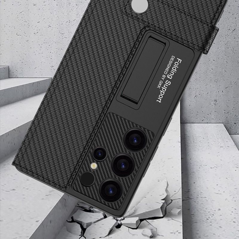 Deksel Samsung Galaxy S25 Ultra 5g Med Gkk-kortholder Og Stativ