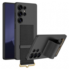 Deksel Samsung Galaxy S25 Ultra 5g Mobildeksel Gkk-stropp Og Stativ