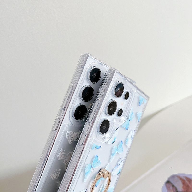 Deksel Samsung Galaxy S25 Ultra 5g Mobildeksel Mønstret Ringholder