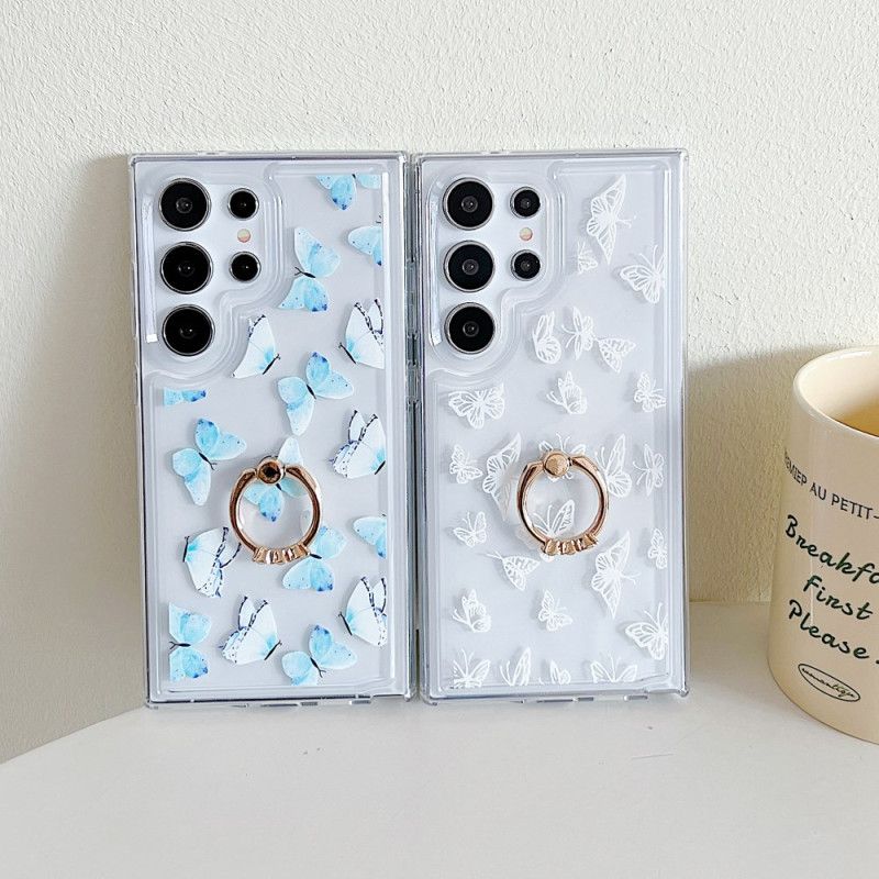 Deksel Samsung Galaxy S25 Ultra 5g Mobildeksel Mønstret Ringholder