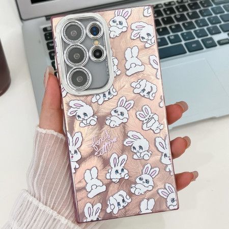 Deksel Samsung Galaxy S25 Ultra 5g Mobildeksel Morsomme Kaniner Med Linsebeskytter