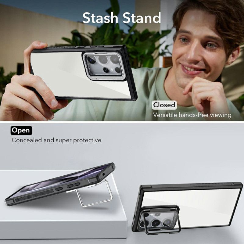 Deksel Samsung Galaxy S25 Ultra 5g Robust Med Innebygd Stativ