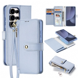 Folio Deksel Samsung Galaxy S25 Ultra 5g Avtakbart Lawa-serien Dux Ducis-etui