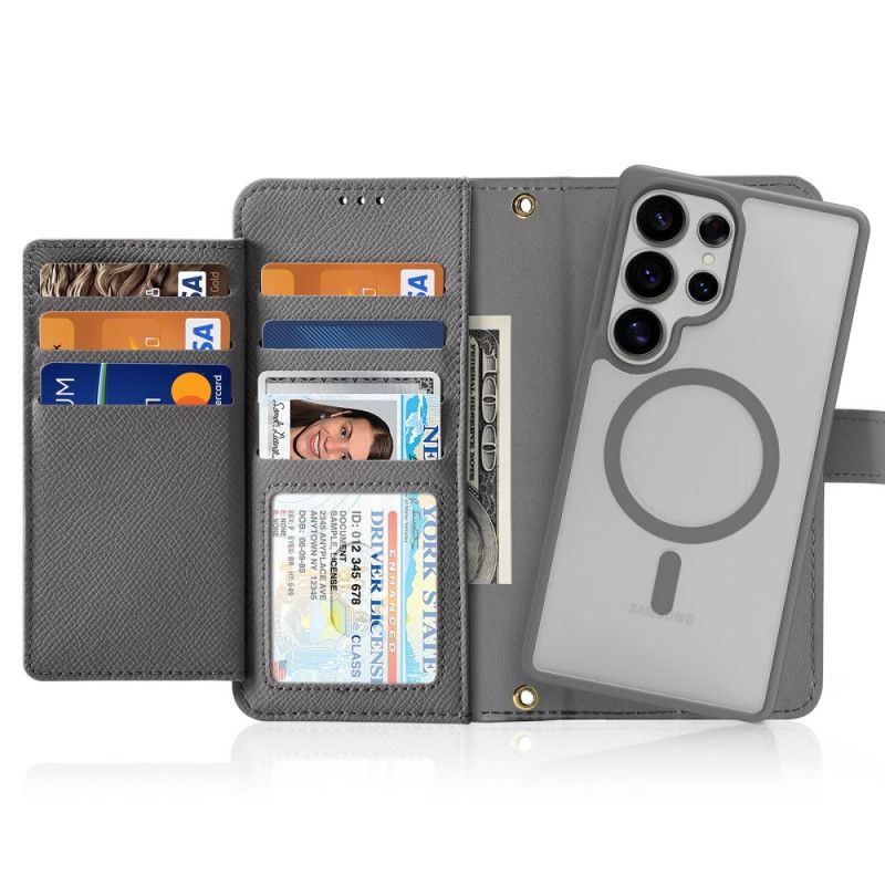 Folio Deksel Samsung Galaxy S25 Ultra 5g Avtakbart Lawa-serien Dux Ducis-etui
