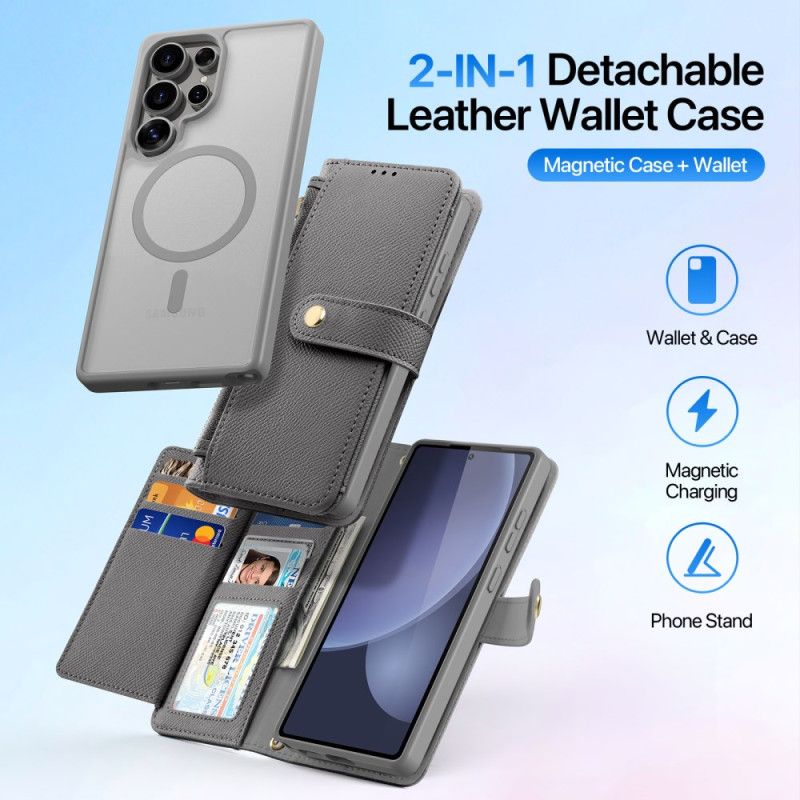 Folio Deksel Samsung Galaxy S25 Ultra 5g Avtakbart Lawa-serien Dux Ducis-etui