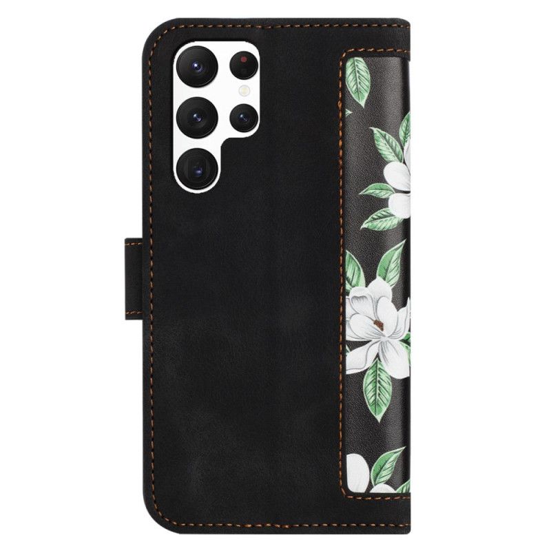Folio Deksel Samsung Galaxy S25 Ultra 5g Blomsterlommebok