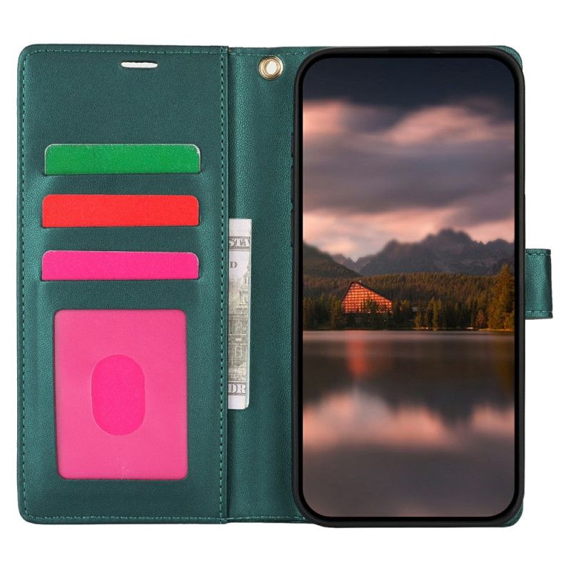 Folio Deksel Samsung Galaxy S25 Ultra 5g Blomstertrykk Med Stropp