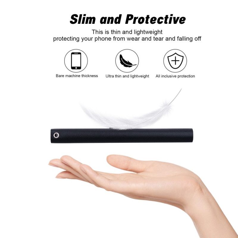 Folio Deksel Samsung Galaxy S25 Ultra 5g Ensfarget Skinneffekt Med Stropp