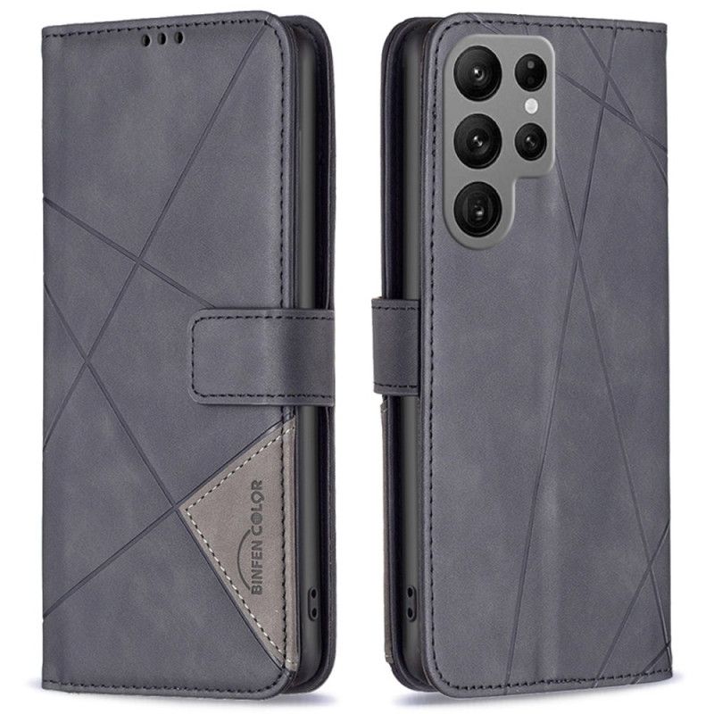 Folio Deksel Samsung Galaxy S25 Ultra 5g Geometri Binfen Color Beskyttelse Deksel