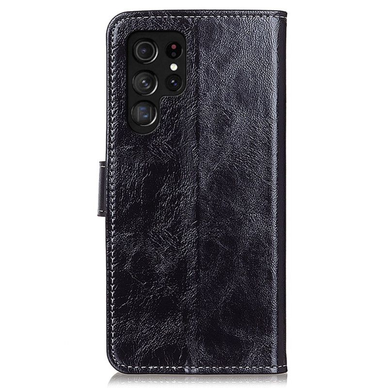 Folio Deksel Samsung Galaxy S25 Ultra 5g Glanset Kunstskinn