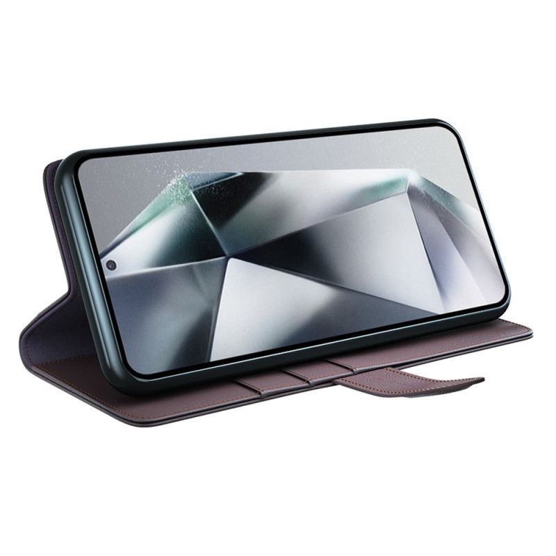 Lærdeksel Folio Deksel Samsung Galaxy S25 Ultra 5g Ekte Skinn