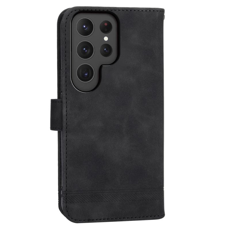 Lærdeksel Folio Deksel Samsung Galaxy S25 Ultra 5g Mobildeksel Dierfeng