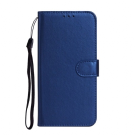 Lærdeksel Folio Deksel Samsung Galaxy S25 Ultra 5g Mobildeksel Ensfarget Kunstskinn